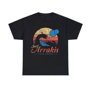 House Atreides Surf Arrakis Vintage Distressed T Shirt Dune 2024 Graphic Fan 90